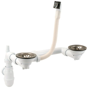 vidage evier 2 bacs diametre