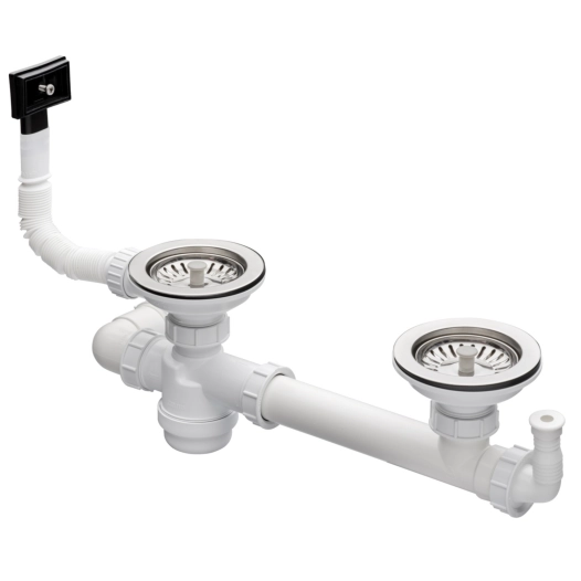 vid.manuel evier 2 cuves 90mm