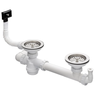 vid.manuel evier 2 cuves 90mm