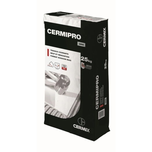 cermipro sac 25 kg gris
