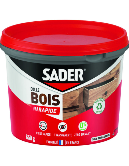colle bois prise rapide 650gr