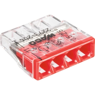 Borne pour boîtes de dérivation 4 conducteurs 100 - WAGO