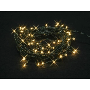burstlight led - 20 m - 220 led (44 clignotantes) - blanc chaud - câble vert - 24 v
