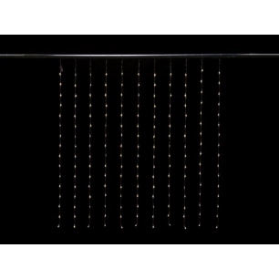 cascade light led - 1.5 x 1.7 m - 176 led - blanc - câble transparent - modulateur - 24 v