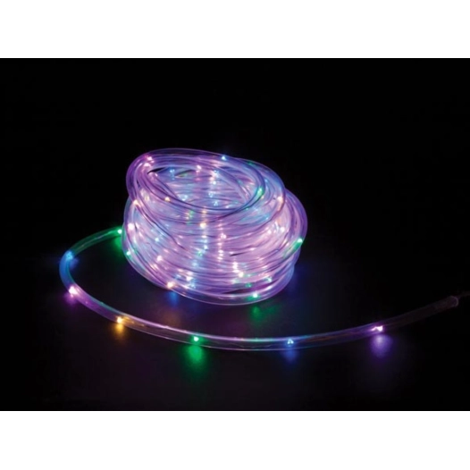 microlight led - 6 m - 120 led - multicolore - câble transparent - 12 v