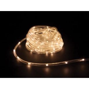 microlight led - 6 m - 120 led - blanc chaud - câble transparent - 12 v