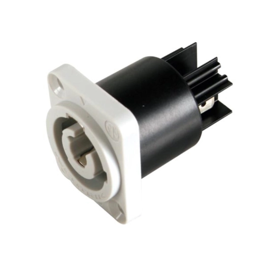 neutrik - powercon, embase 3 points, gris, renforce / sortie secteur