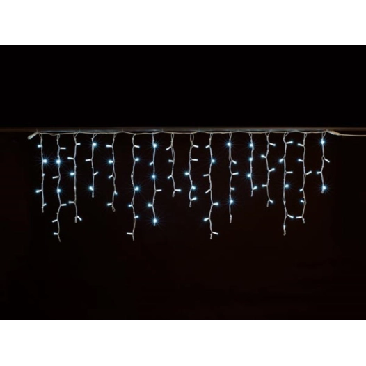 simply-connect pro line - stalactite de glace - 2 x 0.70 m - 88 led - blanc - câble blanc - 230 v
