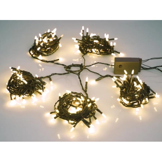 speed light led - 220 led - blanc chaud - câble vert - modulateur - 24 v (pour arbres jusqu'à 180 cm)