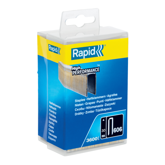 Agrafe n° 14 pour r606 diam 30mm galva boite plastique de 3600 - RAPID