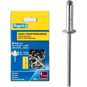 Rivets hautes performances Ø4.8 x 14mm ALU - Boite de 300 - RAPID
