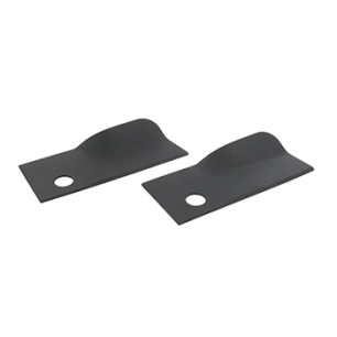 jeu de 2 couteaux adaptable pour tondeuse rover - l: 120mm, alésage central: 12mm. remplace origine: ao3830.