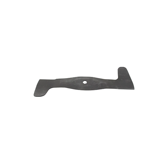 lame gauche adaptable pour tondeuse autoportée john deere modèles x115r, x116r, x135r, x146r - l: 473mm, alésage central: 7 dent