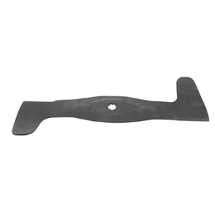lame gauche adaptable pour tondeuse autoportée john deere modèles x115r, x116r, x135r, x146r - l: 473mm, alésage central: 7 dent