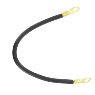 câble batterie noir à 6 conducteurs avec gaine poly vinyl ø oeillet : 10mm, l: 305mm.