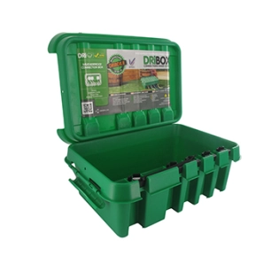 boitier étanche dribox pour connexions électriques en extérieur. niveau de protection ip55. dimensions 330 x 230 x 140mm. bac ve