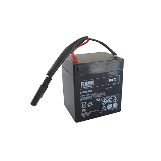 batterie 12v 4,5a avec câbles pour tondeuses à démarrage électrique origine stiga. origine 118120052/0.