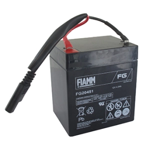 batterie 12v 4,5a avec câbles pour tondeuses à démarrage électrique origine stiga. origine 118120052/0.