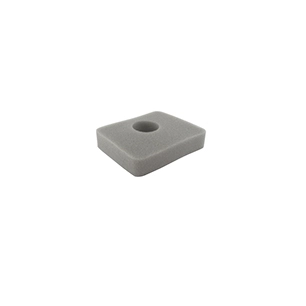 filtre à air en mousse origine stiga. dimensions : 77 x 62 x 15 mm.