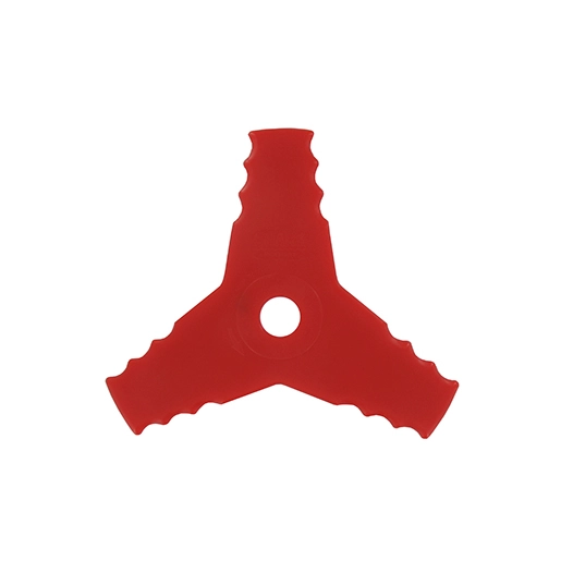 lame 3 dents en élastomère. flexible et incassable pour utilisation le long de murs ou sur pavés auto-bloquants - coupe 250mm, a