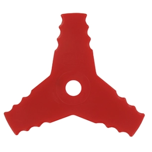 lame 3 dents en élastomère. flexible et incassable pour utilisation le long de murs ou sur pavés auto-bloquants - coupe 250mm, a
