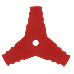 lame 3 dents en élastomère. flexible et incassable pour utilisation le long de murs ou sur pavés auto-bloquants - coupe 250mm, a