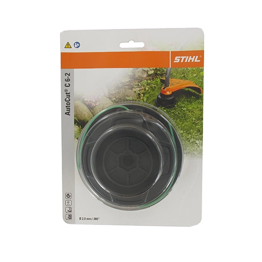 tête autocut c 6-2 stihl pour débroussailleuses modèles fs 38, fs 40, fs 50, fsa 60 r, fsa 86 r, fse 60, fse 71, fse 81. origine