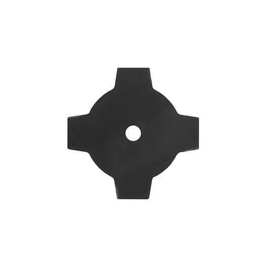 gamme professionnelle - lame 4 dents pleine adaptable pour débroussailleuse - coupe de 230mm, alésage: 25,4mm, épaisseur: 1,4mm.