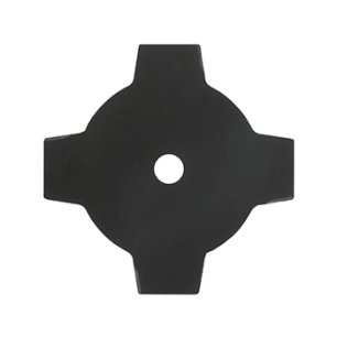 gamme professionnelle - lame 4 dents pleine adaptable pour débroussailleuse - coupe de 230mm, alésage: 25,4mm, épaisseur: 1,4mm.