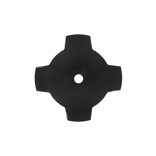 gamme professionnelle - lame 4 dents pleine adaptable pour débroussailleuse - coupe de 250mm, alésage: 25,4mm, épaisseur: 1,6mm.