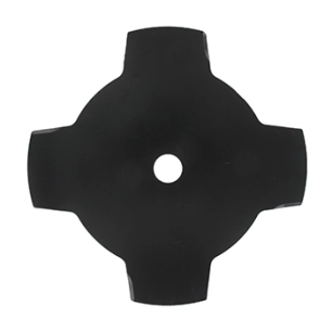 gamme professionnelle - lame 4 dents pleine adaptable pour débroussailleuse - coupe de 250mm, alésage: 25,4mm, épaisseur: 1,6mm.