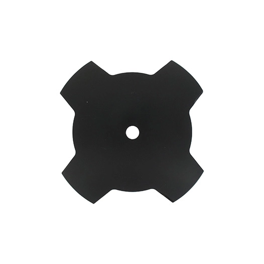 lame 4 dents pleine adaptable pour débroussailleuse - coupe de 255mm, alésage: 20mm, épaisseur: 1,5mm.
