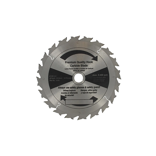 lame professionnelle 20 dents à pointe carbure adaptable pour débroussailleuse - coupe de 250mm, alésage: 25,4mm, épaisseur: 1,8