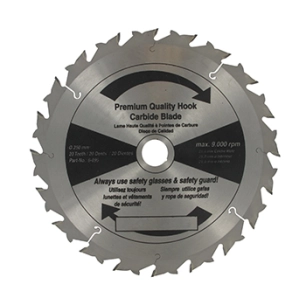 lame professionnelle 20 dents à pointe carbure adaptable pour débroussailleuse - coupe de 250mm, alésage: 25,4mm, épaisseur: 1,8