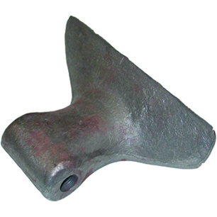 marteau pour broyeur agricole adaptable sur ferri - ø: de fixation: 16,5mm, rayon: 100, largeur: 180mm -pl