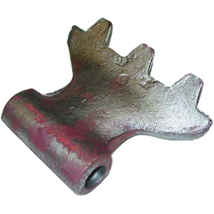 marteau pour broyeur agricole adaptable sur kuhn. ø: de fixation: 20,5mm, rayon: 110, largeur: 155mm -pl
