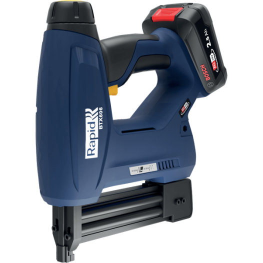 BTX606 - Agrafeuse à batterie 18V pour 606/12-25mm - 8/15-25mm - Coffret + batterie 2.5Ah + chargeur