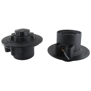 tête fil nylon semi-automatique, deux fils pour coupe bordures. adaptable sur stihl modèles fs 38, fs 40, fs 45, fs 50, fs 50 c,