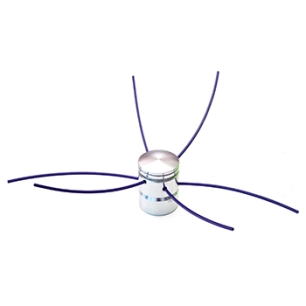 tête métal de désherbage/débroussaillage pour montage de 2 à 12 fils vertical ou horizontal. universel pour presque toutes les f