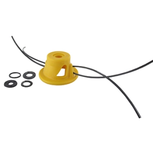 tête universelle multifils plastique. s'adapte sur les débroussailleuses et coupe-bordures avec alésage de 20 ou 25,4 mm. pour f