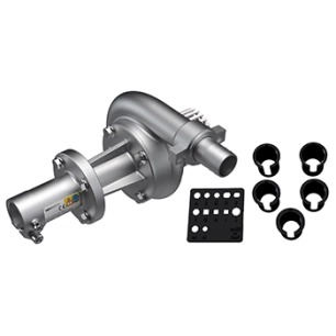 renvoi d'angle universel convertisseur en pompe vide-cave. compatible aux claires et eaux chargées. débit 300 l/min (7.000 tmin-