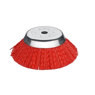 tête brosse conique brins polypropylène sensitiv pour débroussailleuse de 1 cv (0,7 kw) à max 2,5 cv (1,8 kw). diamètre: 200 mm,