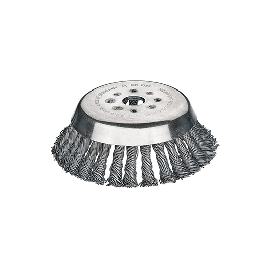 tête brosse conique 36 tresses métallique premium pour débroussailleuse stihl, dolmar, echo, jonsered, solo de 1 cv (0,7 kw) à m