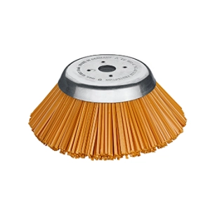 tête brosse conique brins polyester sensitiv pour débroussailleuse de 1 cv (0,7 kw) à max 2,5 cv (1,8 kw). diamètre: 230 mm, alé