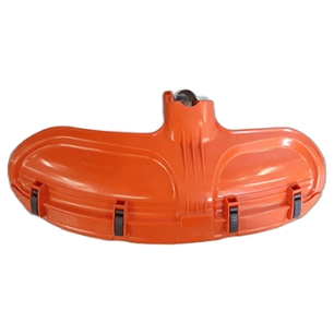 carter de protection adaptable husqvarna pour débroussailleuses modèles 143r, 235, 236, 241, 333, 335, 535 - komatsu pour modèle