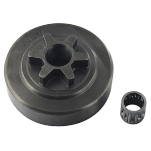 pignon étoile 3/8 lp - 6 dents adaptable pour tronçonneuse echo modèles cs2600, cs2600es, cs260t, cs2700, cs270, cs320t, cs350t,