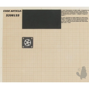 membrane adaptable pour carburateur tillotson type hu