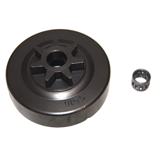 pignon étoile 3/8 - 7 dents adaptable pour tronçonneuse stihl modèles 024, 026, m240, ms260, ms261, ms270, ms271, ms280, ms281,