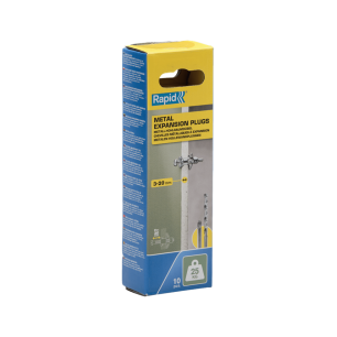 Chevilles à Expansion Ø8x46, 25kg, Vis M4x58 - Boîte de 10 pcs avec forêt et embout de vissage