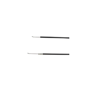 câble d'accélération rigide forme z avec gaine. longueur: 675mm, origine stiga.